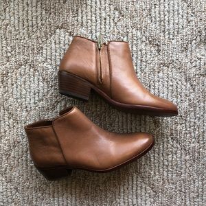Sam Edelman Camel Leather Petty Bootie